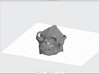 Skull 6 Hollow 2 3d printed A render using PreForm