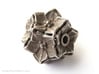 Floral Bead/Charm - Dodecahedron 3d printed Untreated Polished Bronzed-Silver Steel