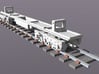 Baldwin DT6-6-2000 Dummy Trucks X4 N Scale 1:160 3d printed Rendered Dummy Trucks With Chassis
