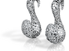 Creative Splash: plug / gauge earrings (8mm) 3d printed 