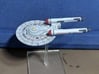 3788 Scale Federation New Light Cruiser (NCL) WEM 3d printed Ship (Smooth Fine Detail Plastic) painted by a fan. Stand not included.