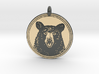Black Bear Portait Animal Totem Pendant 3d printed 