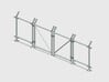Chain-Link Security Fence 10' Double Gate, R/Latch 3d printed Part # CL-10-016