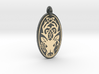Stag - Oval Pendant 3d printed 