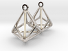 Triakis Tetrahedron Earrings 3d printed 