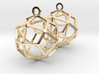 Deltoidal Icositetrahedron Earrings 3d printed 