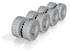 N LRG 8' Const. Vehicle Wheels/Tires 3d printed 