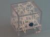 "Bare Bones" - 3D Rolling Ball Maze in Clear Case( 3d printed X marks the Spot