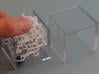"Bare Bones" - 3D Rolling Ball Maze in Clear Case( 3d printed Slide Ring over Ball