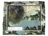 Mt. Nantai Map, Japan 3d printed 