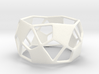 Deltoidal Hexecontahedron Tealight Ring 3d printed 