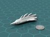 Phantom Battlecruiser 3d printed Render of the model, with a virtual quarter for scale.