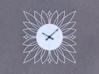 Sunburst Clock - Blossom 3d printed Render of clock face with hands added