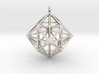Simple geometric  pendant 3d printed 