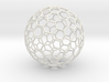 Goldberg polyhedron GP(2, 2) 3d printed 