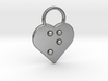"n" Braille Heart 3d printed 