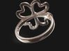 4-Heartleaf-clover-Ring US-SIZE6.5 (JP-SIZE#12) 3d printed 