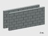 5' Block Wall - 2-Med Jointed Splices 3d printed Part # BWJ-022