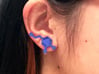 Dopamine Molecule Earrings 3d printed 