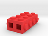 Custom LEGO-inspired brick 4x2 3d printed 