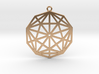 2D Rhombic Triacontahedron 3d printed 