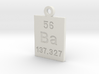 Ba Periodic Pendant 3d printed 