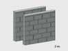 Block Wall - Butt Wall - S2 3d printed Part # BWJ-036