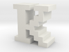 "K" inch size NES style pixel art font block 3d printed "K" inch size NES style pixel art font block