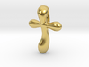 Raindrop Cross Pendant - Christian Jewelry 3d printed 