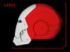 Iron Man Helmet - Head Left Side (Large) 2 of 4 3d printed CG Render (Side measurements, Head Left with Full Helmet)