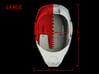 Iron Man Helmet - Head Left Side (Large) 2 of 4 3d printed CG Render (Bottom measurements, Head Left with Full Helmet)
