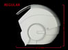 Iron Man Helmet Head (Regular) Part 1 of 3 3d printed CG Render (Side Measurements)