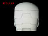 Iron Man Helmet Head (Regular) Part 1 of 3 3d printed CG Render (Back)
