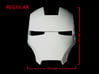 Iron Man Helmet Face Shield (Regular) Part 2 of 3 3d printed CG Render (Front Measurements)