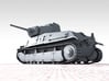1/35 SARL 42 Tank (FCM 3 Man Turret 47mm SA37 Gun) 3d printed 3D render showing product detail