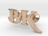 Monogram Cufflinks B & K 3d printed 