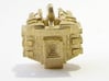 Aztec Bead Tlaloc FA 3d printed Tlaloc from behind with ziggurat