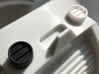 Moebius EVA Pod: Pipe Thingies Horizontal 3d printed Left: this 3D printed part. Right: the Moebius part