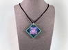 Violet Pendant 3d printed Does not include cord or fastenings.