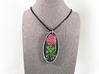 Rose Pendant 3d printed does not include cord and fastenings.