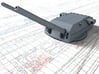1/350 H Class 40.6 cm/52 (16") SK C/34 Guns 3d printed 3D render showing adjustable Barrels