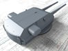 1/600 H Class 40.6cm (16") SK C/34 Guns Blast Bags 3d printed 3D render showing Bruno/Caesar Turret detail