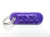 EIDER Personalized keychain embossed letters 3d printed 