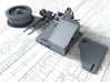 1/96 Twin 20mm Oerlikon MKV Mount 25º x4 3d printed 3d render showing product parts