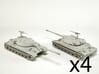IS-7 Heavy Tank Scale: 1:285 (x4) 3d printed 