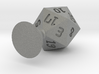 d20 with sprue for mold making 3d printed 