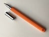 Varita Pen Body 8 sides 3d printed Varita chrome pen kit using orange versatile plastic tube (uncapped)