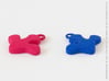 Treefrog Foot  Pendant 3d printed Pink + Blue Strong & Flexible Polished