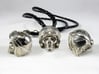 Easy Rider Skull Pendant "Silver" 3d printed 25mm H Pendant in Polished Silver