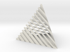 Striped tetrahedron no. 2 3d printed 